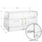 Olde Midway Pastry Display Cases, Commercial Acrylic Countertop Bakery Display Cabinets with Removable Trays